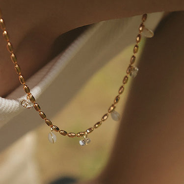 Golden Raindrops Necklace